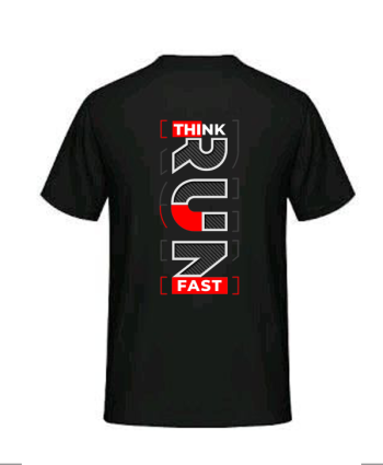Think fast - Ανδρικό T-shirt με ψηφιακή εκτύπωση
