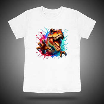 dinosaur t-shirt με T-Rex splash design