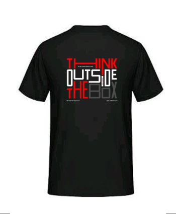 Think outside the box - Ανδρικό T-shirt με ψηφιακή εκτύπωση