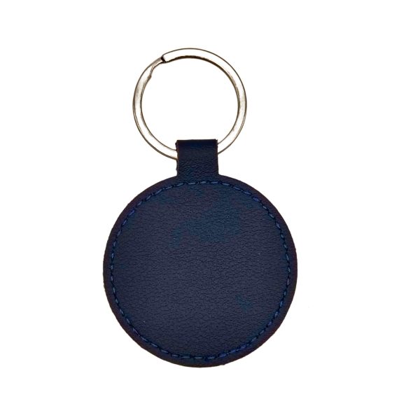 Μπρελόκ από τεχνητό δέρμα στρογγυλό