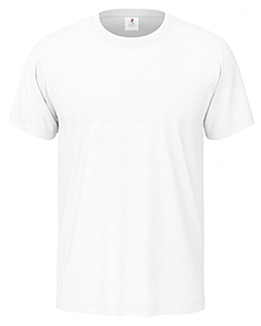 Ανδρικό λευκό επαγγελματικό T-shirt με δυνατότητα εκτύπωσης logo