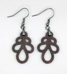 ξύλινα σκουλαρίκια abstract