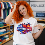 I ❤️ Rethymno T-Shirt – Colorful Splash Design