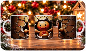 Χριστουγεννιάτικη κούπα Gingerbread